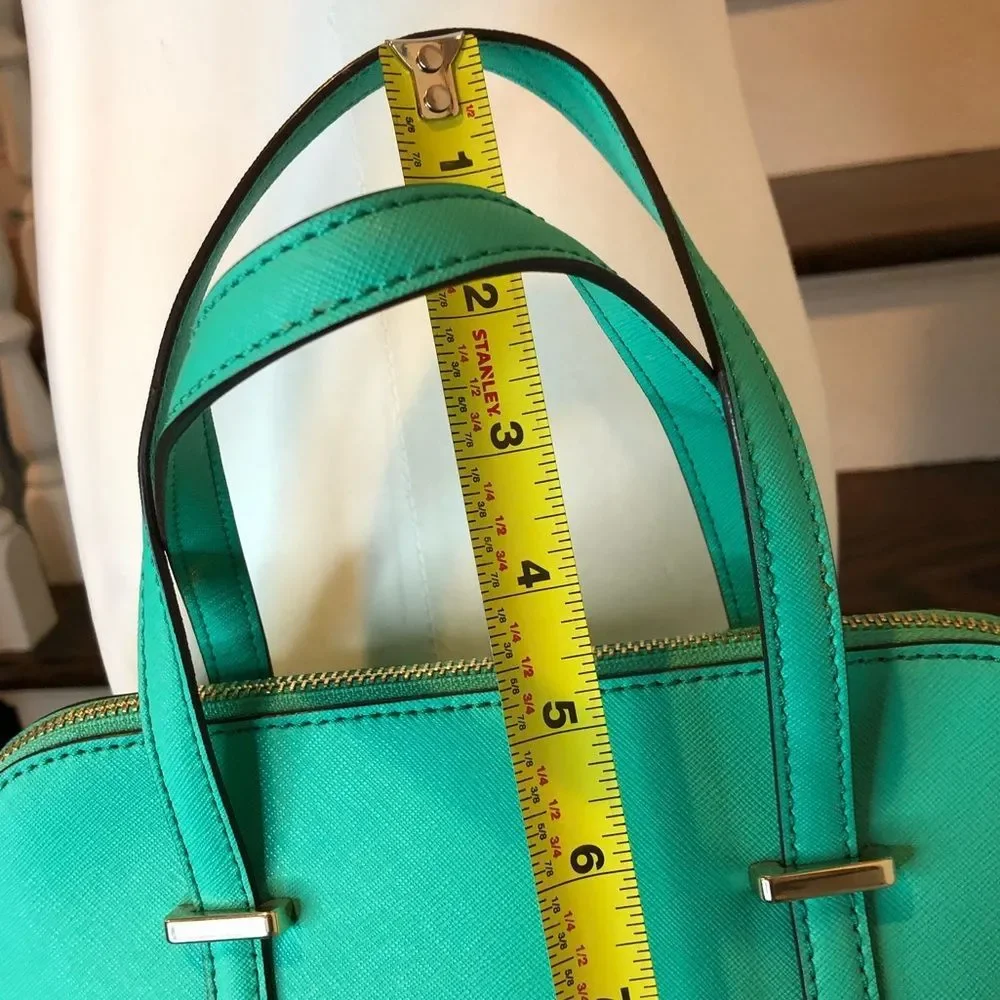 KATE SPADE Mint Green Cedar Street Maise Leather Satchel Crossbody